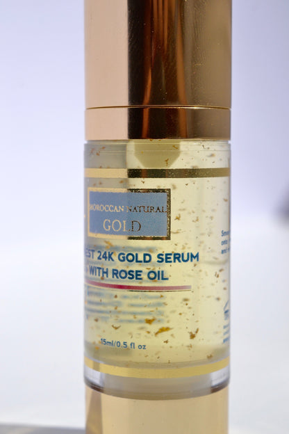 Finest 24K Gold Serum with Rose Oil (15ml)